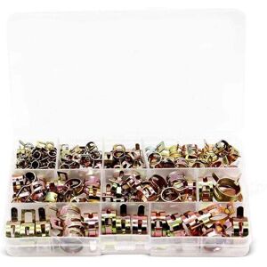 ZVD 100 Pièces Colliers de Serrage à Ressort, Clips à Ressort Tuyau Serre-Joints à Tuyaux Colliers de Clip à Ressort Ajustable pour Tuyau Durites