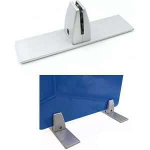 ZVD Adjustable Glass Clamps Aluminum Alloy Plexiglass Table Clamp Partition Support Screen Divider Clip for 4-20mm Privacy Partition Office Lab, 2 pcs,
