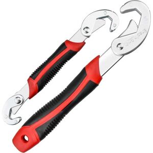 ZVD-Set of 2 Adjustable Wrenches, Adjustable Wrench, Snap Grip Universal Wrench, Multifunctional Nut Clamp, Adjustable Wrench Kit 22-32mm, 15-32mm,