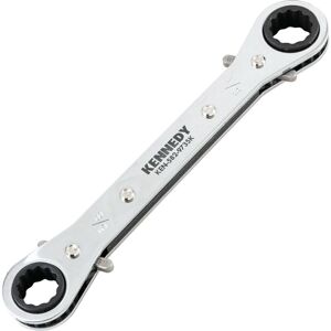 Kennedy - Imperial Double End Ring Ratchet Spanner, Chrome Vanadium Steel, Reversi Kennedy - Imperial Double End Ring Ratchet Spanner, Chrome Vanadium Steel, Reversi