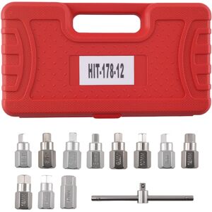 MAXPEEDINGRODS 10pc Drain Plug Socket Kit 3/8" Drive Hex Square T-Bar Key Tool Set 8-17mm MAXPEEDINGRODS 10pc Drain Plug Socket Kit 3/8" Drive Hex Square T-Bar Key Tool Set 8-17mm