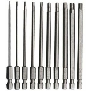Gotrays - 10PCS Long Torx Bit Chrome Vanadium Alloy Steel 75mm Long Anti-rust Screwdriver Bit Set for Screwdriver Electric Drill Machinery Maintenance Gotrays - 10PCS Long Torx Bit Chrome Vanadium Alloy Steel 75mm Long Anti-rust Screwdriver Bit Set for Screwdriver Electric Drill Machinery Maintenance