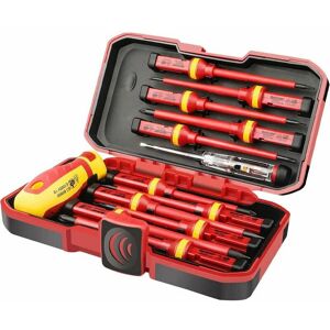 Hoopzi - 13 Pack cr-v Insulated Screwdriver High Voltage 1000V Magnetic Phillips Torx Slot Durable Screwdriver Hand Tool, Electrician Repair Tool Kit Hoopzi - 13 Pack cr-v Insulated Screwdriver High Voltage 1000V Magnetic Phillips Torx Slot Durable Screwdriver Hand Tool, Electrician Repair Tool Kit