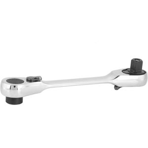 Memkey - Mini double-head ratchet wrench 1/4 inch, 72-tooth socket and screwdriver bit, quick release ratchet wrench (108 mm) Memkey - Mini double-head ratchet wrench 1/4 inch, 72-tooth socket and screwdriver bit, quick release ratchet wrench (108 mm)