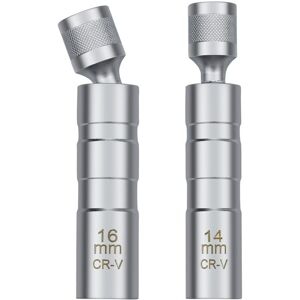 Aougo - 14/16mm Spark Plug Wrench, Universal Magnetic Spark Plug Socket Removal Tool for Removing Automotive Spark Plugs Aougo - 14/16mm Spark Plug Wrench, Universal Magnetic Spark Plug Socket Removal Tool for Removing Automotive Spark Plugs
