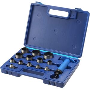 COOCHEER 14Pcs Hollow Punch Set, 5-35mm Professional Leather Hole Punch Cutter with Clamp Handle for Leather Working Belt Rubber Gaskets Watch Band COOCHEER 14Pcs Hollow Punch Set, 5-35mm Professional Leather Hole Punch Cutter with Clamp Handle for Leather Working Belt Rubber Gaskets Watch Band
