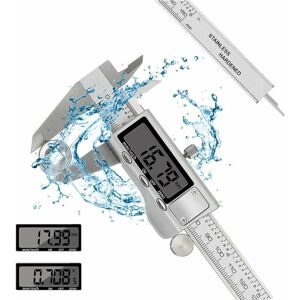 Hoopzi - 150 mm 0-6 inch Digital Caliper / Stainless Steel / Precision Adjustment / Electronic Calipers / Diameter Measurement Caliper Depth / Large Hoopzi - 150 mm 0-6 inch Digital Caliper / Stainless Steel / Precision Adjustment / Electronic Calipers / Diameter Measurement Caliper Depth / Large