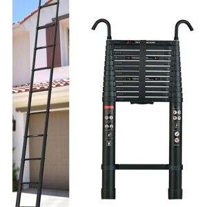 DAYPLUS 16.4ft Telescoping Ladder Tall 5m Ladder Folding Retractable Ladder with 2 Hooks DAYPLUS 16.4ft Telescoping Ladder Tall 5m Ladder Folding Retractable Ladder with 2 Hooks