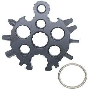 Memkey - 18 in 1 Snowflake Card Combo, Portable Multifunctional Snowflake Combination Keychain Snowflake Screwdriver 1 Piece (Black) Memkey - 18 in 1 Snowflake Card Combo, Portable Multifunctional Snowflake Combination Keychain Snowflake Screwdriver 1 Piece (Black)