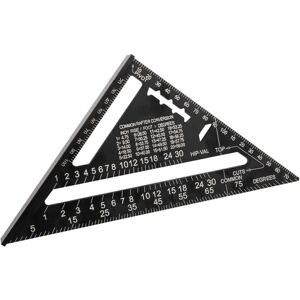 BEIJIYI 180mm (7 inch) Aluminum Triangle Square Ruler, Protractor, 45 to 90 Degree Multifunctional Carpenter Measuring Tool (Metric) BEIJIYI 180mm (7 inch) Aluminum Triangle Square Ruler, Protractor, 45 to 90 Degree Multifunctional Carpenter Measuring Tool (Metric)