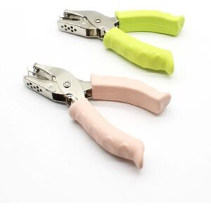 TORMATOR 2-Piece Single Hole Punch Pliers, Round Hole Punch Pliers, Metal Paper Punch with Soft Grip, for Crafts, Scrapbooks, and Notebooks TORMATOR 2-Piece Single Hole Punch Pliers, Round Hole Punch Pliers, Metal Paper Punch with Soft Grip, for Crafts, Scrapbooks, and Notebooks