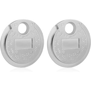TORMATOR 2-Piece Spark Plug Gap Gauge, Zinc Alloy Spark Plug Measuring Tool with Inch and Metric Scales, Automotive Accessories for Mechanics TORMATOR 2-Piece Spark Plug Gap Gauge, Zinc Alloy Spark Plug Measuring Tool with Inch and Metric Scales, Automotive Accessories for Mechanics