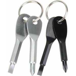HOOPZI 2 Pieces Pocket Screwdriver Portable Keychain Screwdriver Tool Outdoor Stainless Screwdriver Keychain Mini Survival Tool Keychain Tool, Phillips and HOOPZI 2 Pieces Pocket Screwdriver Portable Keychain Screwdriver Tool Outdoor Stainless Screwdriver Keychain Mini Survival Tool Keychain Tool, Phillips and