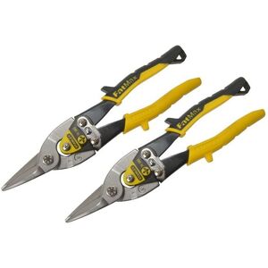 Stanley - 2 STA214563 Aviation Compound Snip Snips Straight Cut Twin Pack 2-14-563 Stanley - 2 STA214563 Aviation Compound Snip Snips Straight Cut Twin Pack 2-14-563