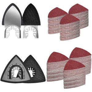 TEHTUY 204-piece multi-tool sanding pad set, 2 triangular sanding pads, 2 fingertip sanding pads, 200 pieces of 60/80/120/180/240/320 grit sandpaper for TEHTUY 204-piece multi-tool sanding pad set, 2 triangular sanding pads, 2 fingertip sanding pads, 200 pieces of 60/80/120/180/240/320 grit sandpaper for