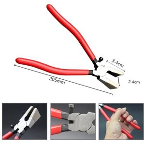 TORMATOR 205mm Glass Cutting Pliers, Glass Cutter, Heavy-Duty Curved Jaw Glass Breaker, Cutting Tool for Stained Glass Work TORMATOR 205mm Glass Cutting Pliers, Glass Cutter, Heavy-Duty Curved Jaw Glass Breaker, Cutting Tool for Stained Glass Work