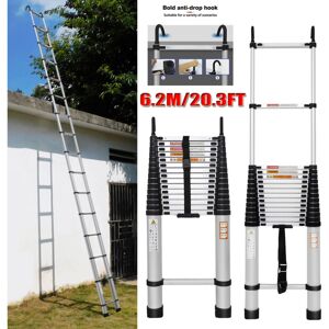 DAYPLUS 20ft Multi-purpose Aluminium Telescopic Ladder DIY Foldable Extendable Builders DAYPLUS 20ft Multi-purpose Aluminium Telescopic Ladder DIY Foldable Extendable Builders