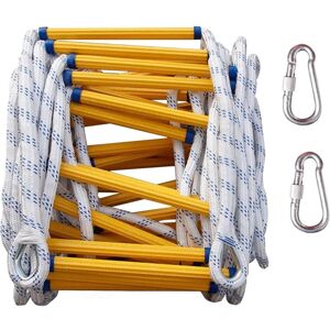 NORCKS 25M Rope Ladders, Fire Escape Rope Ladder, Safety Emergency Ladder with 2 Safety Buckles NORCKS 25M Rope Ladders, Fire Escape Rope Ladder, Safety Emergency Ladder with 2 Safety Buckles