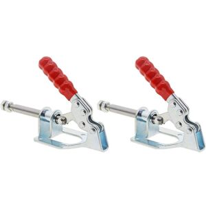 MEMKEY 2pcs Toggle Clamp GH-302-F Locking Holding Push Pull Action Hand Tool Capacity Clamp Pull Workpiece Welding Non-Slip Clamp with Red Handle MEMKEY 2pcs Toggle Clamp GH-302-F Locking Holding Push Pull Action Hand Tool Capacity Clamp Pull Workpiece Welding Non-Slip Clamp with Red Handle