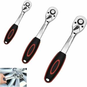 MUMU 3-piece torque ratchet flat wrench, reversible torque ratchet socket with 72 teeth, recessed reversing lever, quick release ratchet wrench MUMU 3-piece torque ratchet flat wrench, reversible torque ratchet socket with 72 teeth, recessed reversing lever, quick release ratchet wrench