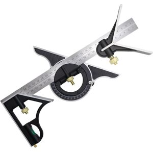 BEIJIYI 300mm Combination Square, Carpenter's Squares, Stainless Steel Angle Ruler, Combination Square with Spirit Level and Practical Ruler, Ideal for BEIJIYI 300mm Combination Square, Carpenter's Squares, Stainless Steel Angle Ruler, Combination Square with Spirit Level and Practical Ruler, Ideal for