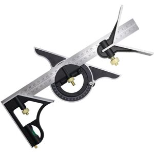 AOUGO 300mm Combination Square, Stainless Steel Combination Angle Ruler, Combination Square with Spirit Level and Handy Line Puller, Ideal for Carpentry AOUGO 300mm Combination Square, Stainless Steel Combination Angle Ruler, Combination Square with Spirit Level and Handy Line Puller, Ideal for Carpentry