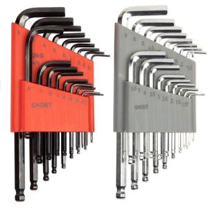 Ikodm - 36 Piece Allen Key Set - Allen Key/Hex Key Set (Metric and sae Sizes) Ikodm - 36 Piece Allen Key Set - Allen Key/Hex Key Set (Metric and sae Sizes)
