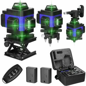 Dewdat - 360° 4D 16 Lines Laser Level, 3° Auto Leveling Tool with 2rechargeable lithium battery Dewdat - 360° 4D 16 Lines Laser Level, 3° Auto Leveling Tool with 2rechargeable lithium battery