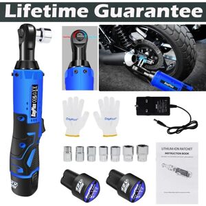 Dayplus - 3/8' Cordless Impact Ratchet Wrench Driver Electric Rattle Nut Gun Sockets 120Nm Dayplus - 3/8' Cordless Impact Ratchet Wrench Driver Electric Rattle Nut Gun Sockets 120Nm