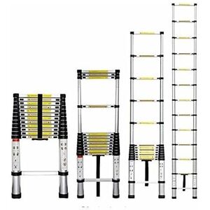 BRIEFNESS 5 Meter Heavy Duty Multi-Purpose Aluminum Telescopic Extension Ladder - Lightweight Portable Multi-Purpose Extendable Steps BRIEFNESS 5 Meter Heavy Duty Multi-Purpose Aluminum Telescopic Extension Ladder - Lightweight Portable Multi-Purpose Extendable Steps