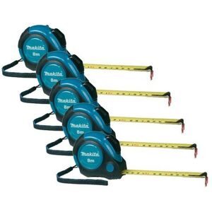 Makita - 5 x P-73003 Autolock 8m Measuring Tape Measure 8 Metres Metric Imperial Makita - 5 x P-73003 Autolock 8m Measuring Tape Measure 8 Metres Metric Imperial