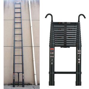 DAYPLUS 5M Extendable Multi Purpose Compact Ladder 150kg Capacity EN131 2x Safety Hooks DAYPLUS 5M Extendable Multi Purpose Compact Ladder 150kg Capacity EN131 2x Safety Hooks
