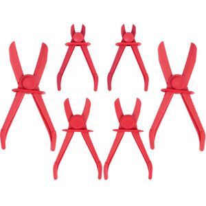 Tlily - 6 Pack Hose Clamp Pliers,Line Clamps Pinch Pliers for Brake Hoses, Fuel Hoses,Gas Lines,Coolant Hoses,Radiator Hoses,Red Tlily - 6 Pack Hose Clamp Pliers,Line Clamps Pinch Pliers for Brake Hoses, Fuel Hoses,Gas Lines,Coolant Hoses,Radiator Hoses,Red