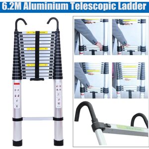 BRIEFNESS 6.2M 20.3FT Aluminum Telescopic Ladder for Home Loft Ladder w/Detachable Hook BRIEFNESS 6.2M 20.3FT Aluminum Telescopic Ladder for Home Loft Ladder w/Detachable Hook
