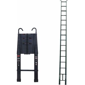 BRIEFNESS 6.2M/20.35ft Telescopic Ladder Multi-Purpose Extendable Step Aluminium Folding Portable Space-Saving Ladders EN131 Certificate Max Load 150kg/330lb BRIEFNESS 6.2M/20.35ft Telescopic Ladder Multi-Purpose Extendable Step Aluminium Folding Portable Space-Saving Ladders EN131 Certificate Max Load 150kg/330lb