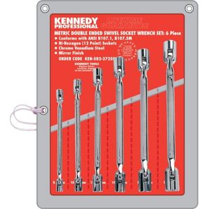 Kennedy 8-19mm Double Ended Swivel Socket Set 6 Piece Kennedy 8-19mm Double Ended Swivel Socket Set 6 Piece
