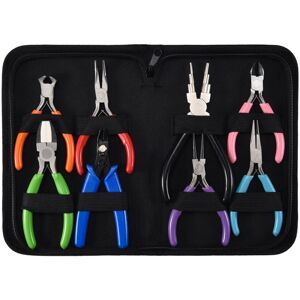 Tlily - 8 Pieces Jewelry Making Pliers Tool Kit, Needle Nose Pliers, Round Nylon Jaw for diy Tlily - 8 Pieces Jewelry Making Pliers Tool Kit, Needle Nose Pliers, Round Nylon Jaw for diy