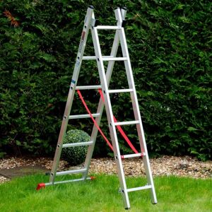 Bps Access Solutions - 6 Rung Home Master 2 Section Combination Ladder Bps Access Solutions - 6 Rung Home Master 2 Section Combination Ladder