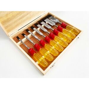 MARCO PAUL 8pc Wood Chisel Set Hss Wood Lathe Carving Wood Turning Gauge Parting Ww217 MARCO PAUL 8pc Wood Chisel Set Hss Wood Lathe Carving Wood Turning Gauge Parting Ww217