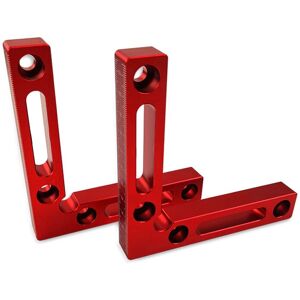 CSPARKV 90° Right Angle Carpenter Clamp l Shape Aluminum Alloy Frame Clamp with Corner Fixing Ruler for Woodworking, Picture Frames, Boxes CSPARKV 90° Right Angle Carpenter Clamp l Shape Aluminum Alloy Frame Clamp with Corner Fixing Ruler for Woodworking, Picture Frames, Boxes
