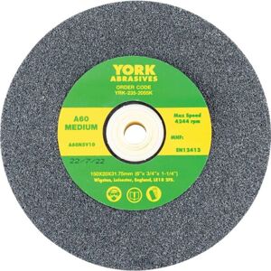 York - 150X20X31.75MM A60NV Medium Aluminium Oxide Bench Grinding Wheel York - 150X20X31.75MM A60NV Medium Aluminium Oxide Bench Grinding Wheel