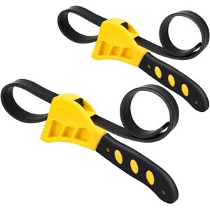 Adjustable Filter Strap Wrench, 2 Pack 6/8' Multifunctional Filter Strap Wrench Handle Removal Tool for Mechanics and Plumbers Adjustable Filter Strap Wrench, 2 Pack 6/8' Multifunctional Filter Strap Wrench Handle Removal Tool for Mechanics and Plumbers