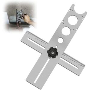 MCBOSON Adjustable Hole Locator, Tile Tool Ruler Tile Locator Angle Measurement Ruler Tile Angle Measurement Ruler, Po MCBOSON Adjustable Hole Locator, Tile Tool Ruler Tile Locator Angle Measurement Ruler Tile Angle Measurement Ruler, Po