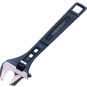 Kennedy - Adjustable Spanner, Steel, 10in./250mm Length, 30mm Jaw Capacity Kennedy - Adjustable Spanner, Steel, 10in./250mm Length, 30mm Jaw Capacity