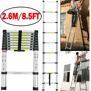BRIEFNESS Aluminium Folding Telescopic Ladder 2.6m 9 Steps Ladder Multi-Purpose Multi-Function Extendable Ladder EN131 BRIEFNESS Aluminium Folding Telescopic Ladder 2.6m 9 Steps Ladder Multi-Purpose Multi-Function Extendable Ladder EN131