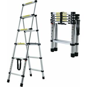 BRIEFNESS Aluminum Telescoping Ladders Multi-Purpose Ladder 4 5 Step Ladders (1.4M-1.7M) with EN131 Certified, Max Capacity 150KG/330lbs For Outdoor & Indoor BRIEFNESS Aluminum Telescoping Ladders Multi-Purpose Ladder 4 5 Step Ladders (1.4M-1.7M) with EN131 Certified, Max Capacity 150KG/330lbs For Outdoor & Indoor