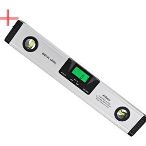 Alwaysh - 400mm/16inch Digital Spirit Level with Digital Audio Indicator Spirit Level-Finder Angle Aluminum Alloy with Magnetic Base Measuring Tools Alwaysh - 400mm/16inch Digital Spirit Level with Digital Audio Indicator Spirit Level-Finder Angle Aluminum Alloy with Magnetic Base Measuring Tools