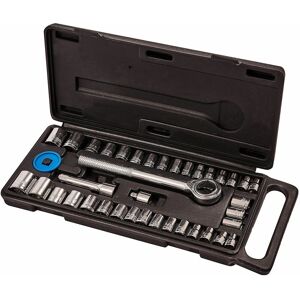 Unbranded 40pc Socket Set - 38 14 Ratchet Drive Sockets Amtech Metric Handle Extension - Socket Set 38 14 Ratchet Drive 40pc Sockets Amtech Metric Handle Unbranded 40pc Socket Set - 38 14 Ratchet Drive Sockets Amtech Metric Handle Extension - Socket Set 38 14 Ratchet Drive 40pc Sockets Amtech Metric Handle