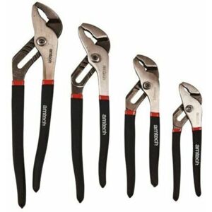 AM-TECH Waterpump plier 4PC 6'' 8'' 10'' 12'' pipe wrench plumbers pliers heavy duty W5350 AM-TECH Waterpump plier 4PC 6'' 8'' 10'' 12'' pipe wrench plumbers pliers heavy duty W5350