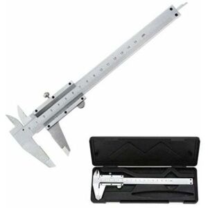 Analogue steel caliper, 150 mm/0.02 mm, high-precision micrometer with depth measurement, professional indoor and outdoor use Mumu Analogue steel caliper, 150 mm/0.02 mm, high-precision micrometer with depth measurement, professional indoor and outdoor use Mumu